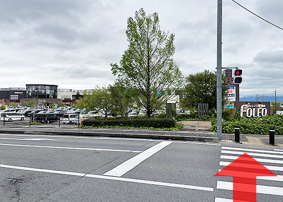 iCracked Store フォレオ大津一里山への道順3