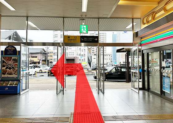 iCracked Store イオン松江への道順1