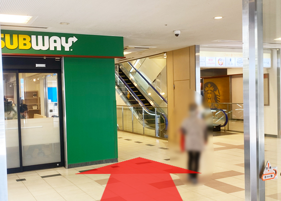 iCracked Store サンワシティ西大寺への道順3