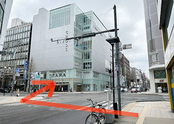 iCracked Store 札幌への道順2