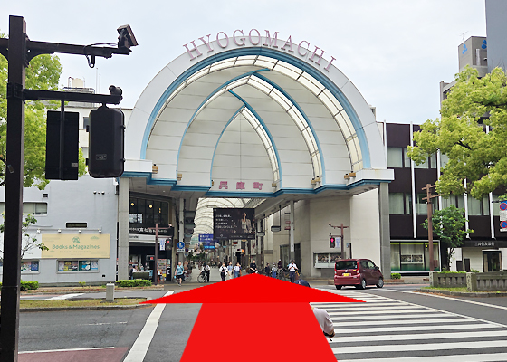 iCracked Store 高松 丸亀町グリーンへの道順4